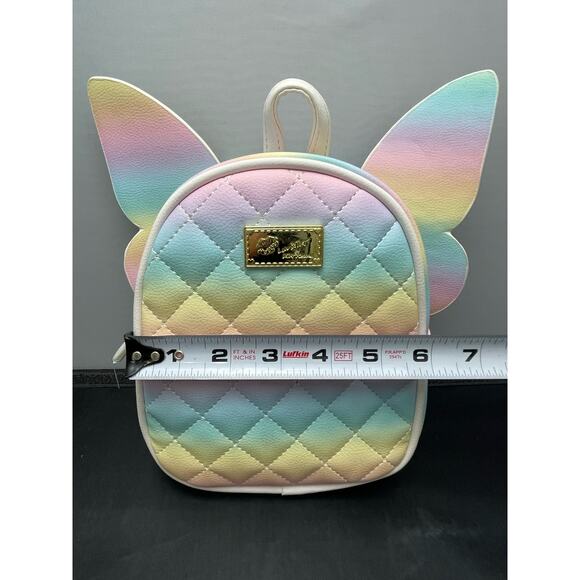 Luv Betsey Johnson Quilted Mini Backpack Bag 8" - Picture 6 of 10